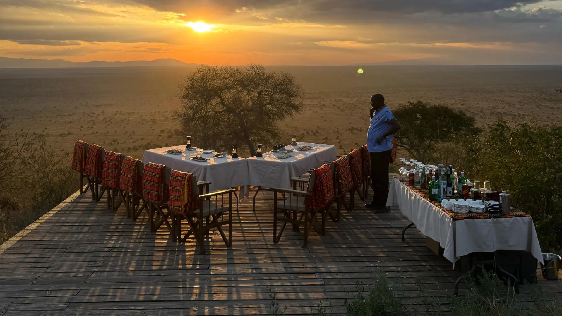 Sundowner in Tsavo West