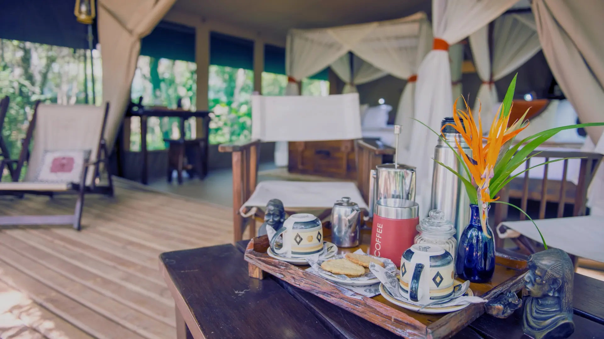 Standard riverside tent at Soroi Mara Bush Camp